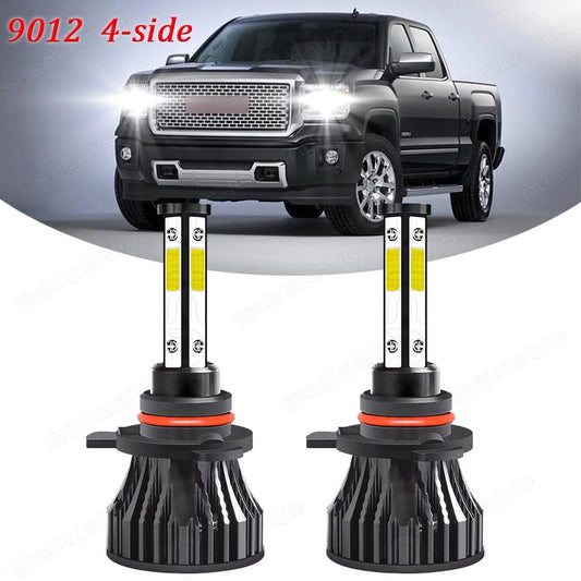 For GMC Sierra 1500 2014 2015 Combo 9012 LED Headlight Bulbs Kit High/Low Beam