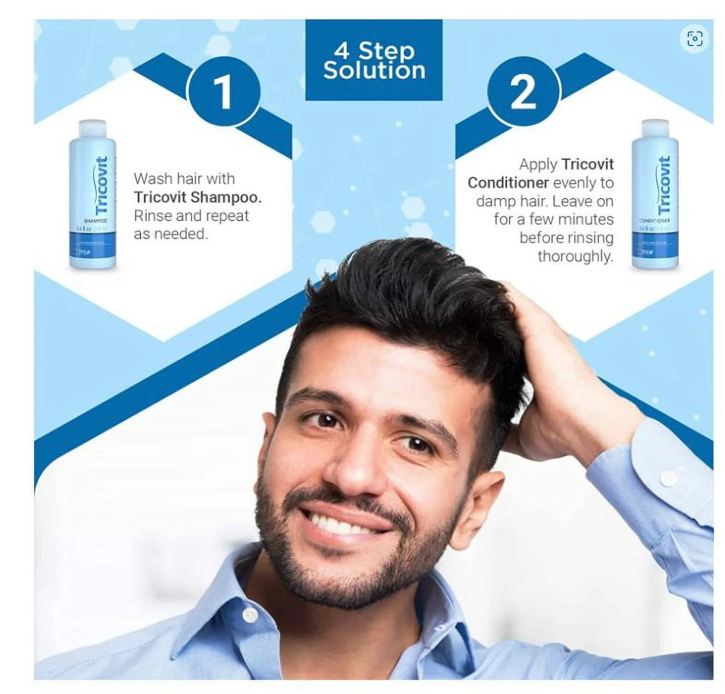 Tricovit Strengthening And Sebum Balancing Hair Lotion  (10 Pack)
