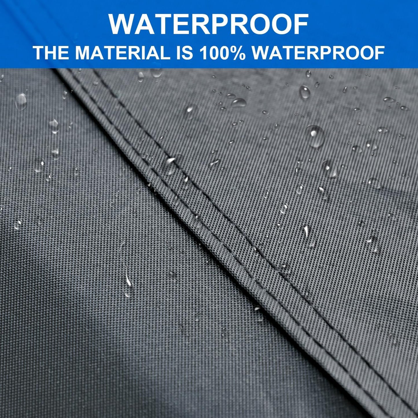 Kayme Half Car Cover, Windshield Cover for SUV, Waterproof, Snowproof, Sun Protection, Black, Universal Fit SUV (157 * 59 * 23 inch)