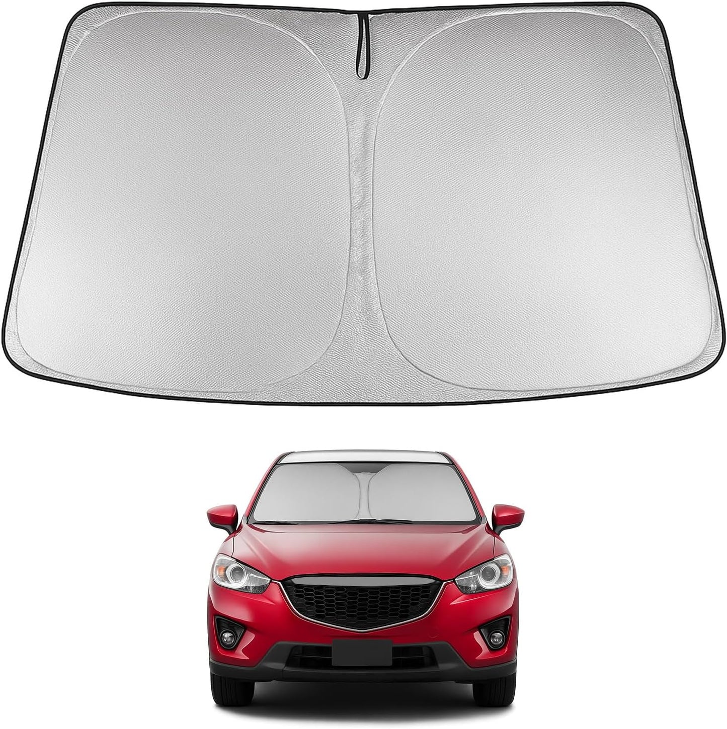Proadsy Front Windshield and Side Windows Custom Fit 2018-2025 Freightliner Cascadia, Semi-Truck Semi, Commercial & Big Rig Truck Sun Shade Foldable Sun Protector Privacy Cover 2025 Upgrade