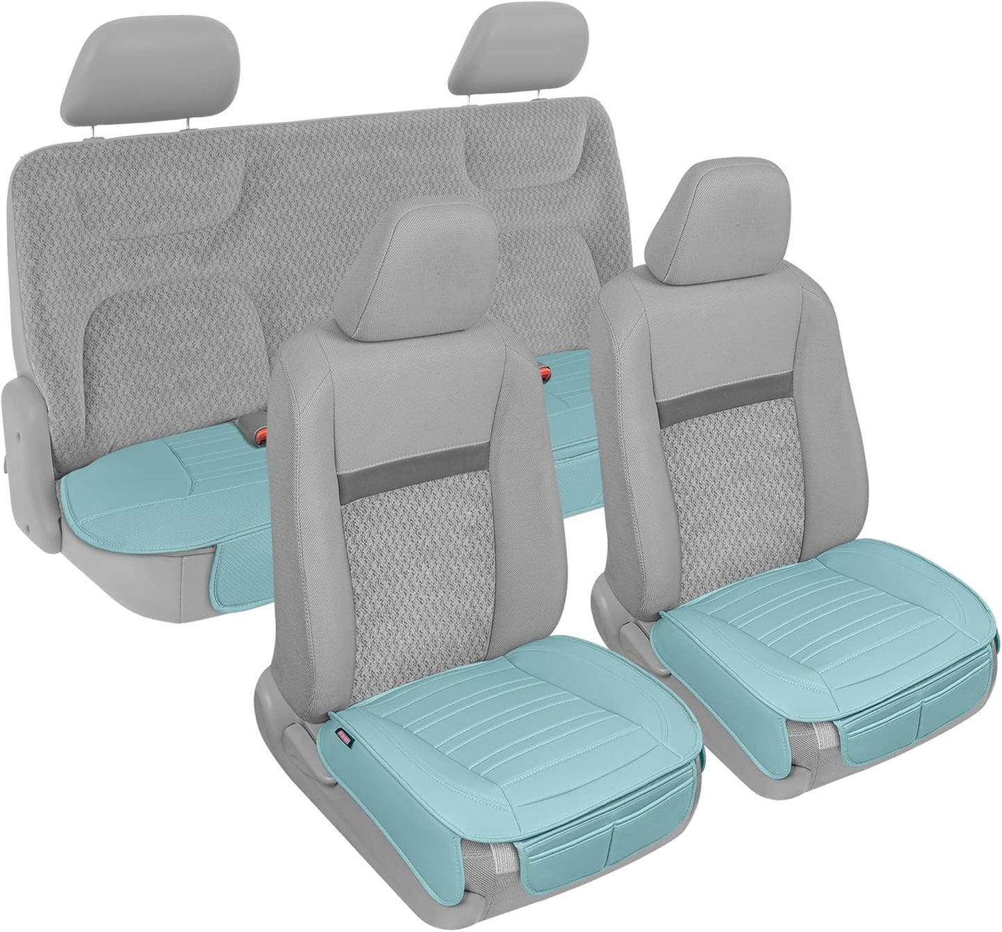 BDK Auto MTSC-421-CC: Motor Trend Pu Leather Seat Cushion/Charcoal