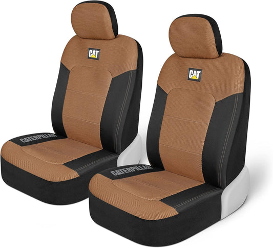 BDK Auto CASC-2284-BG: Cat 4Pc Mesh + Gabardine Seat Cover (Beige)