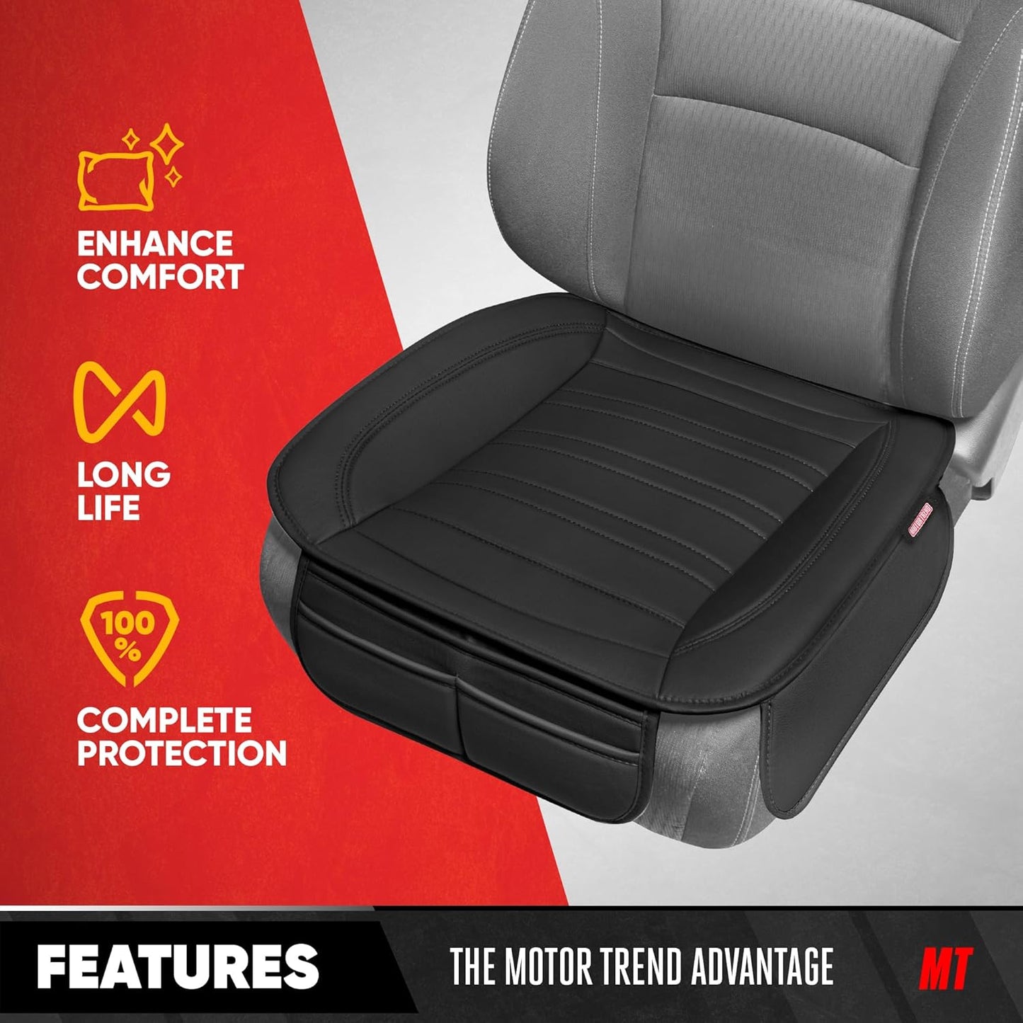 BDK Auto MTSC-420-BK: Motor Trend Seat Cushion