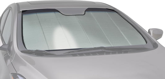 Intro-Tech HD-88-P Custom Fit Premium Folding Windshield Sunshade for Select Honda Fit Models, Silver