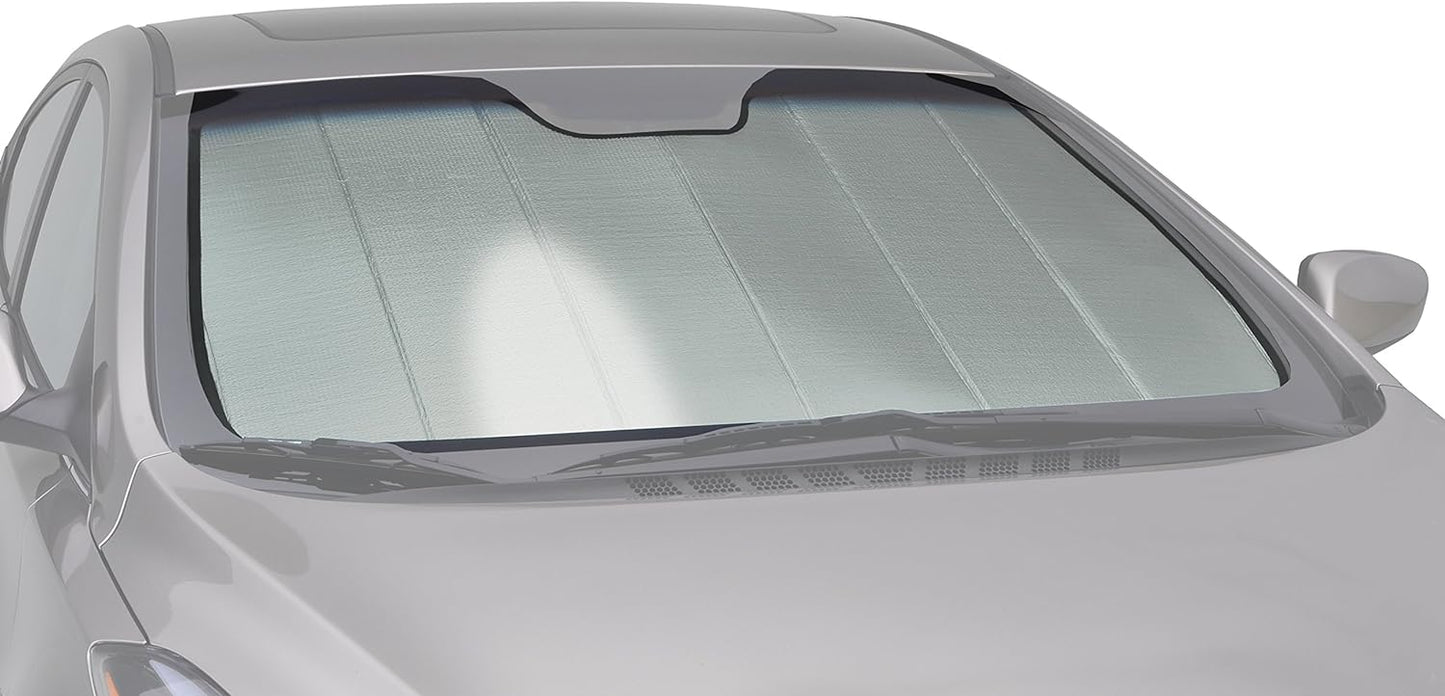 Intro-Tech SU-34-P Custom Fit Premium Folding Windshield Sunshade for Select Subaru Forester Models, Silver