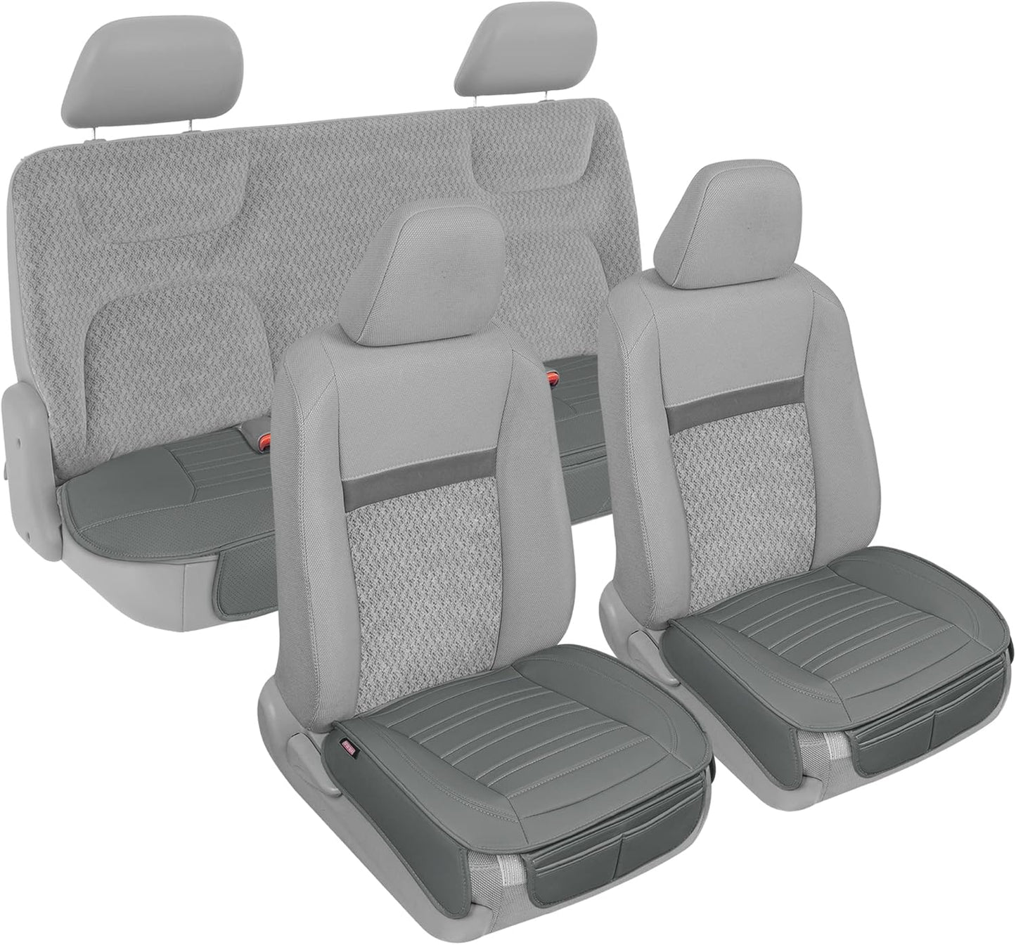 BDK Auto MTSC-421-CC: Motor Trend Pu Leather Seat Cushion/Charcoal