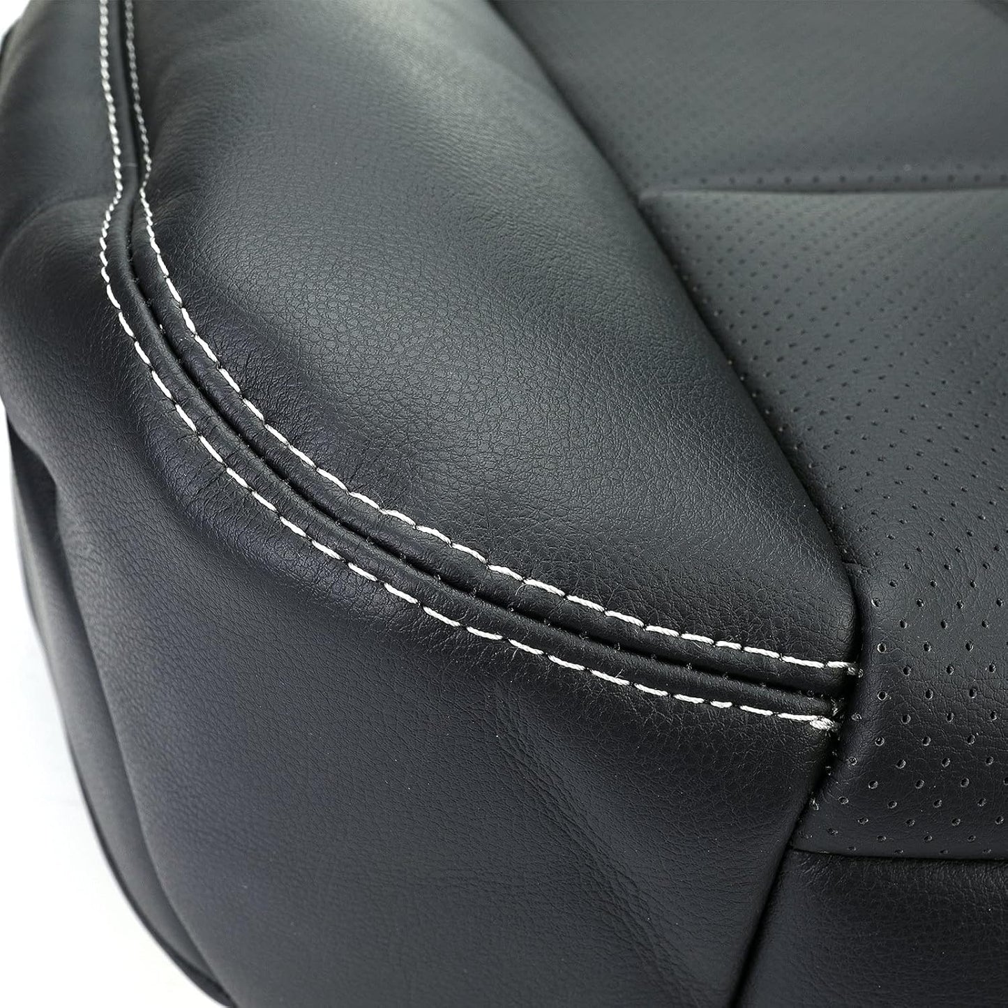 ROOSAIN Driver Bottom Perforated Leather Seat Cover for Ford F250 F350 2011-2016