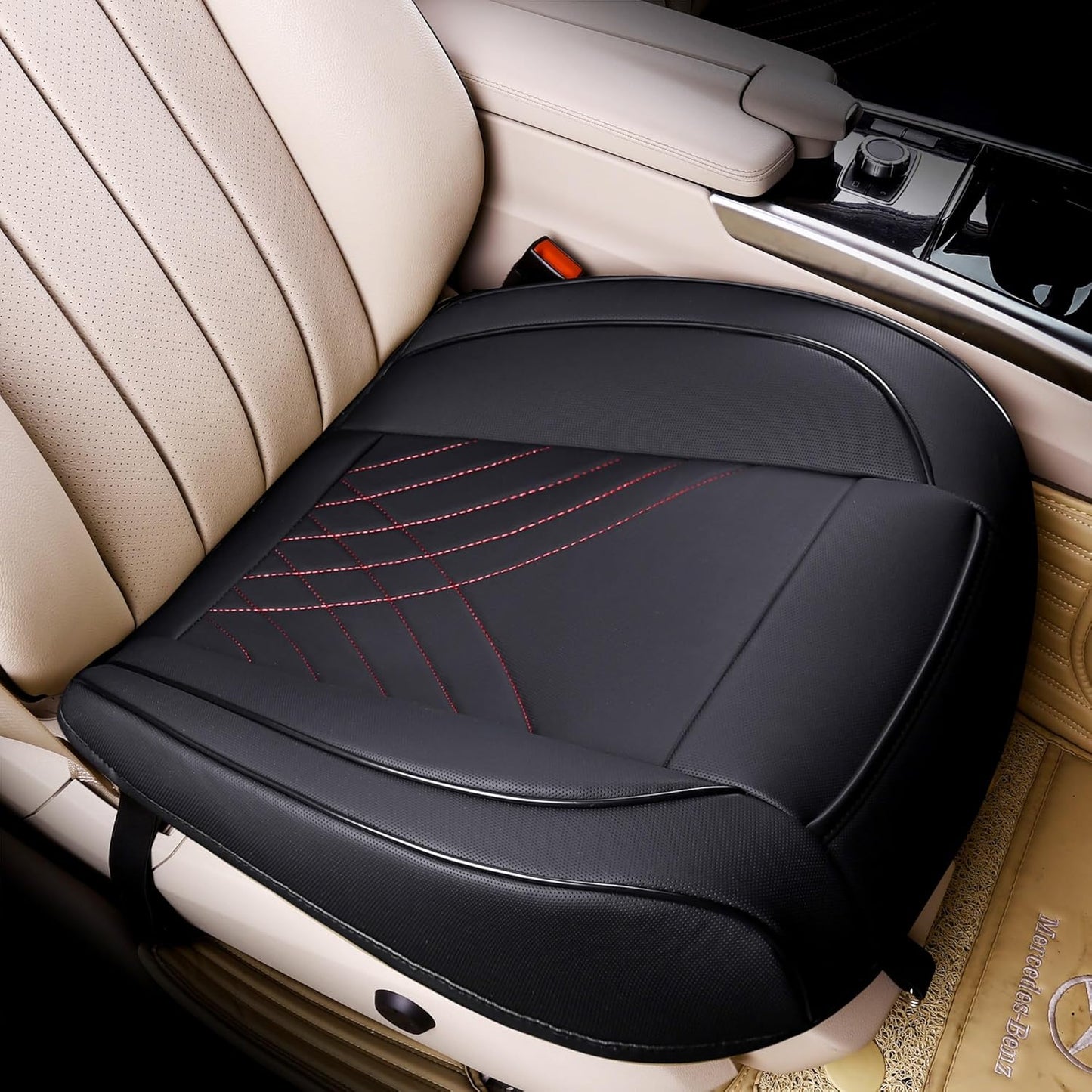 kingphenix Car Seat Cover: Easy to Install, Fits Most Cars, Vans, Trucks, and SUVs - 2 Piece, Black