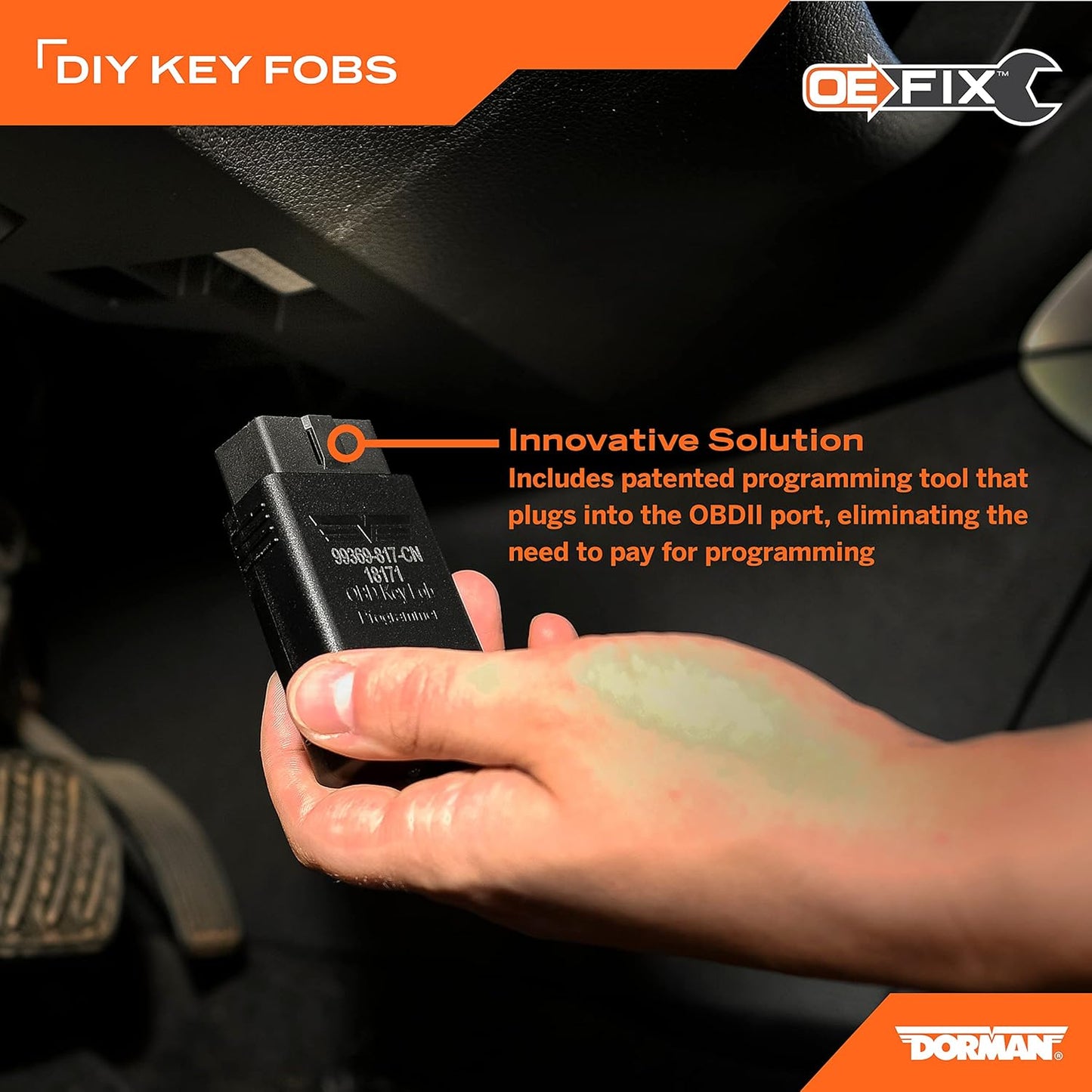 Dorman 99140 Keyless Entry Transmitter for Select Toyota Models, Black (OE FIX) Ready To Paint If Needed