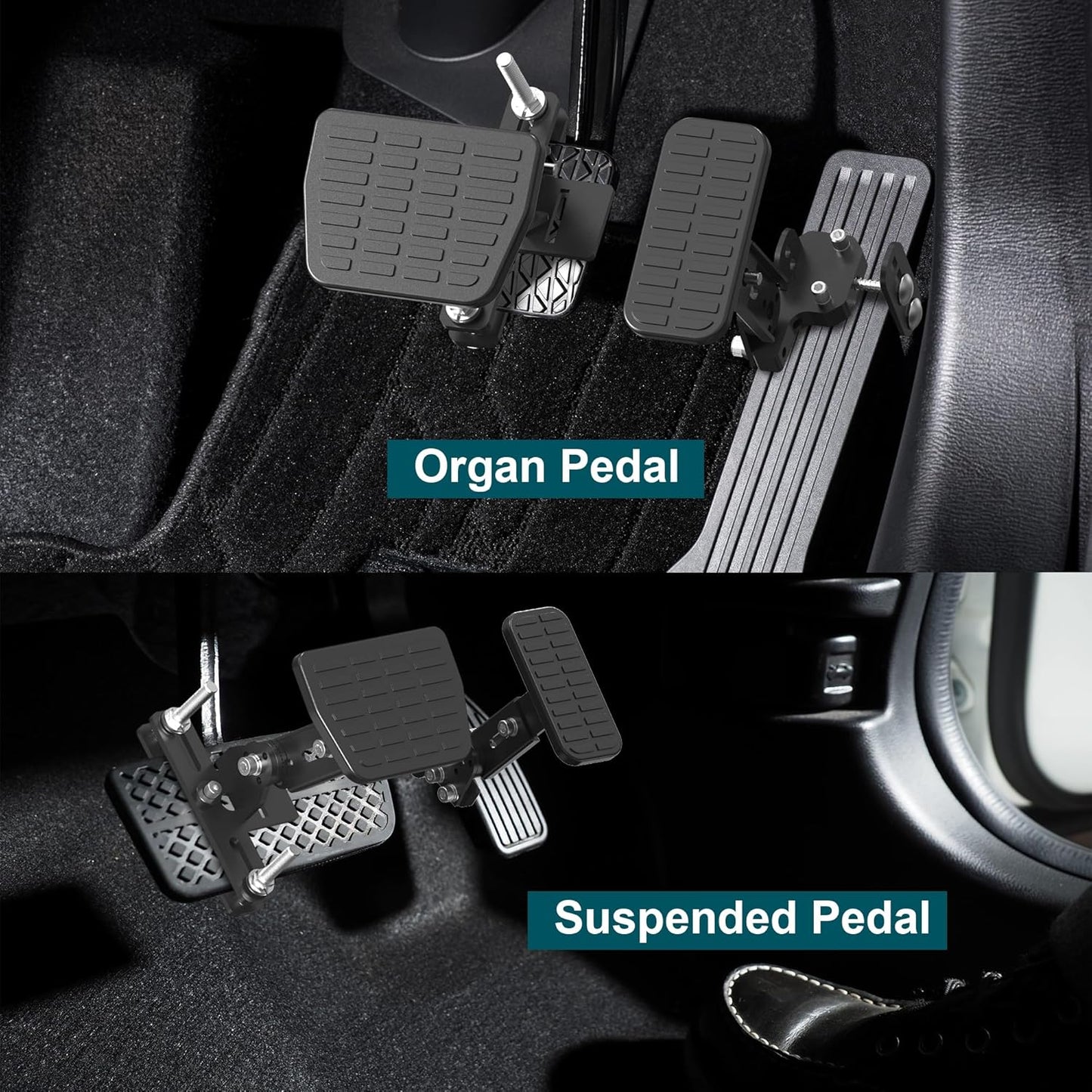 OceanicEcho [Updated] Gas and Brake Pedal Extenders for Short Drivers People Driving Cars, Go Kart, Ride on Toys, Accelerator Pedals and Adjustable Length and Angle Auto Vehicles Brake