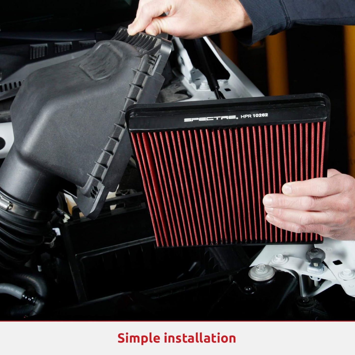 Spectre Performance Universal Clamp-On Air Filter: Washable Filter: Round Tapered; 3 in/3.5 in/4 in Flange ID; 6.719 in (171 mm) Height; 6 in (152 mm) Base; 4.75 in (121 mm) Top, SPE-8132