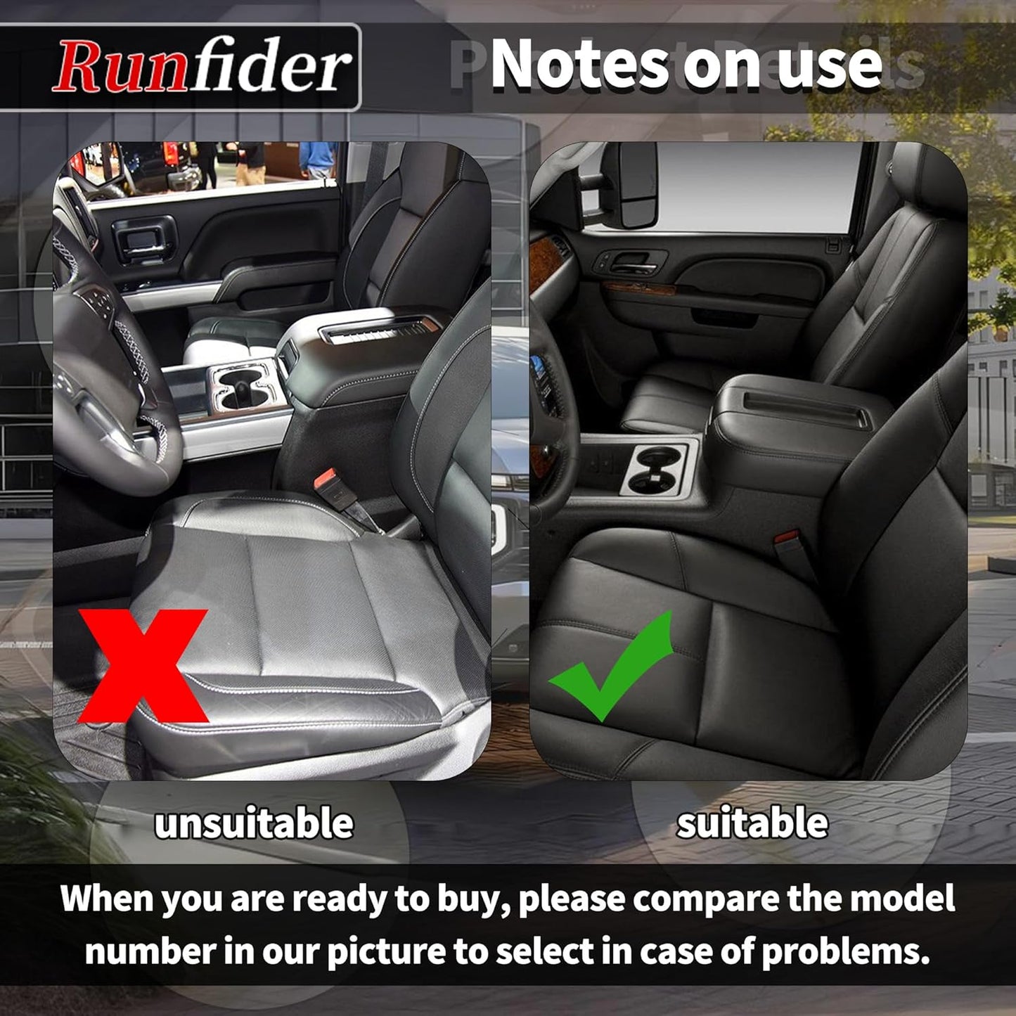 runfider Driver Side Bottom Replacement Seat Foam Cushion Seat Foam Pad Compatible with Chevy Avalanche Silverado Suburban Tahoe GMC Sierra Yukon 2007 2008 2009 2010 2012 2013 2014