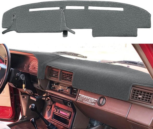 Dash Cover Mat Custom Fit for 1984-1988 Toyota 4Runner Pickup Truck, Dashboard Cover Pad Carpet Protector F95(Darkgray)