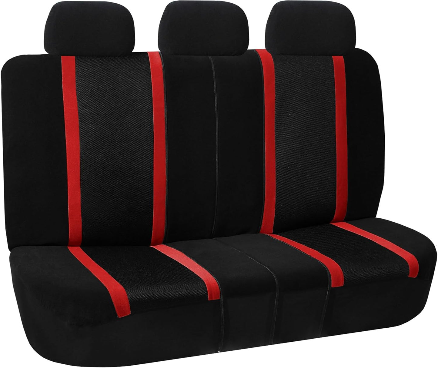 FH Group Car Seat Covers Sports Seat Covers Front Seats Only, Airbag Compatible Beige Black Automotive Seat Cover Combo Small Car Seat Cover Design Universal Fit Interior Accessories Cars Trucks SUVs