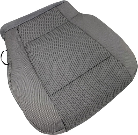 Driver Bottom Cloth Seat Cover Fits F150 2015 2016 2017 2018 2019 2020, XLT Super Duty Classic Cloth Seat Protector Cushions | Front | Washable | Durable | Breathable | Light Gray