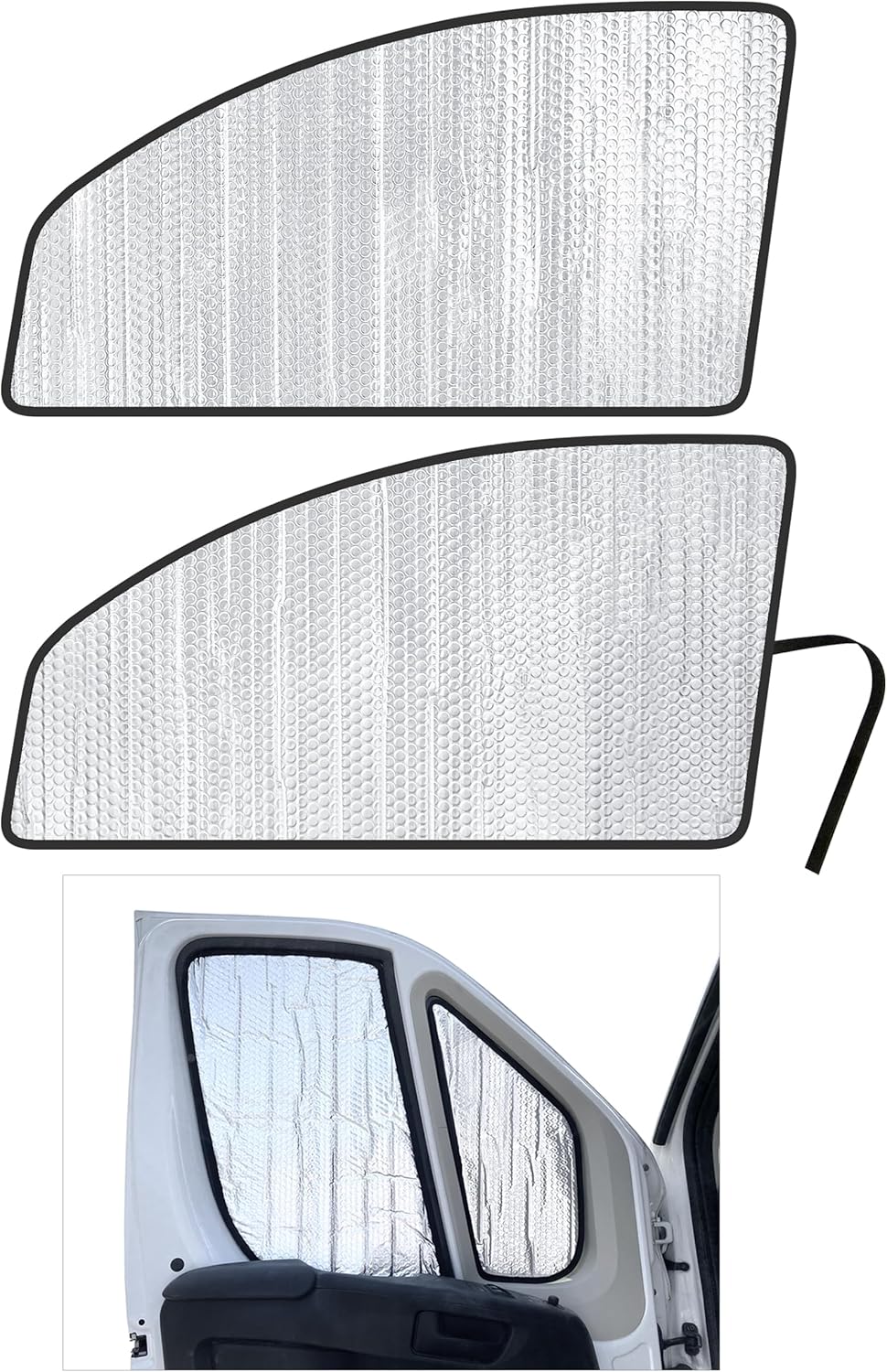 YelloPro Custom Fit Reflective Front Windshield Sunshade Accessories for 2014 2015 2016 2017 2018 2019 2020 2021 2022 2023 2024 2025 Dodge RAM ProMaster Full Size Cargo Van Chassis Cab Cutaway