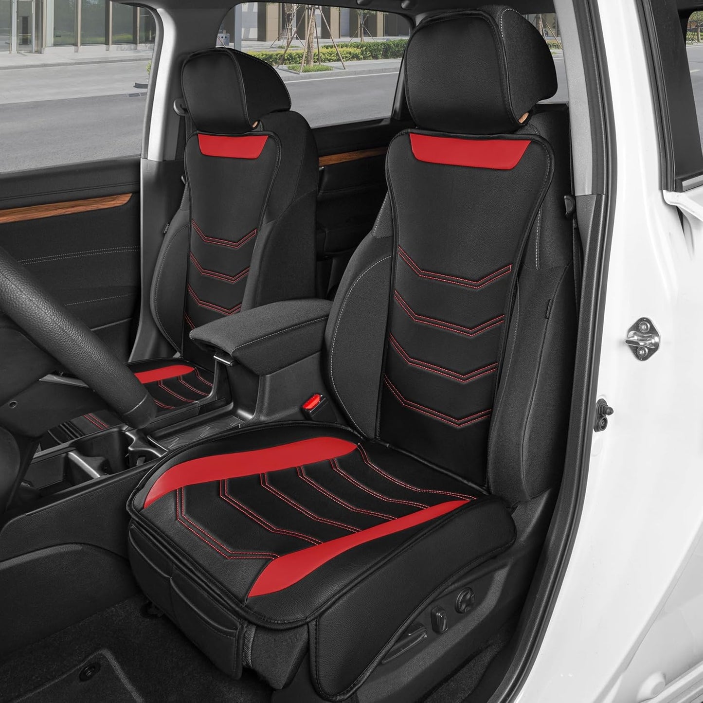 BDK Auto MTSC-9210-BG: Slim-Fit Pu Leather Seat Cushion/Beige