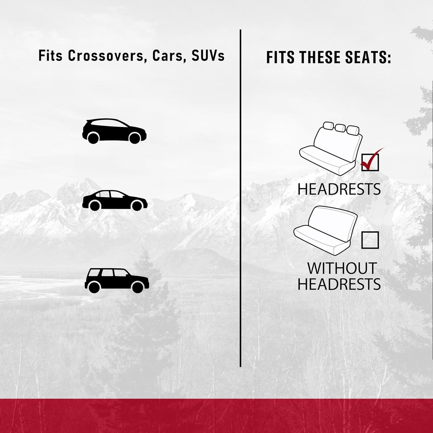 DICKIES Puncture-Resistant Rear Seat Protector, Universal Fit Seat Cover for Cars, Trucks, SUVs — Black
