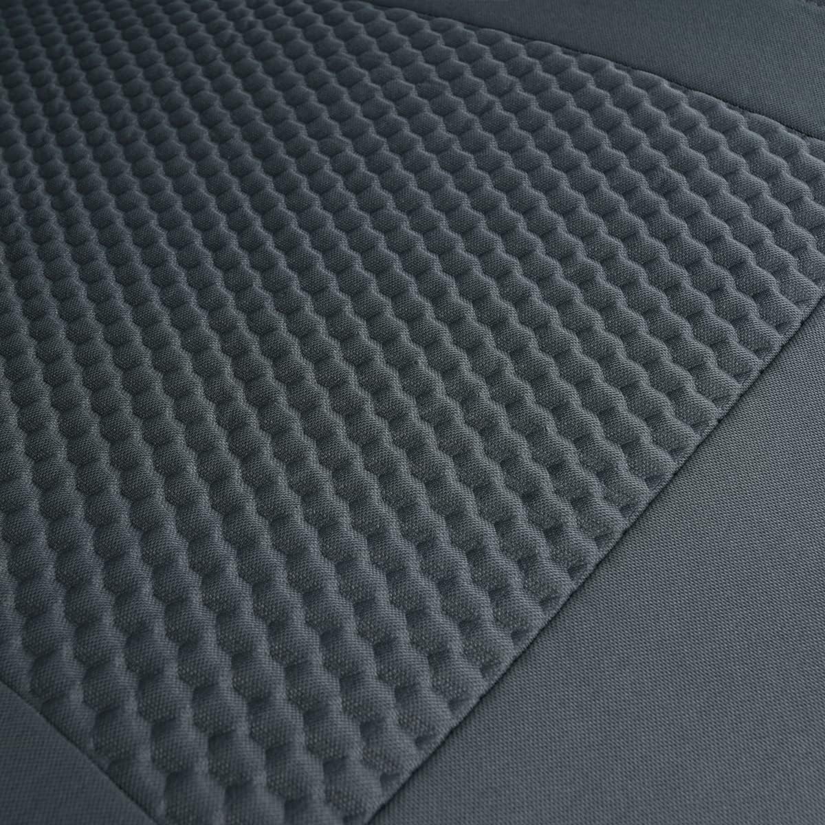Flying Banner Car Seat Covers Full Set Velvet Cubic Heat Stamp Massage Breathable Rear Bench Split Black Gray Beige Tan 40/60 50/50 60/40 (Gray, Full Set -- High Back) Full Set -- High Back Brown