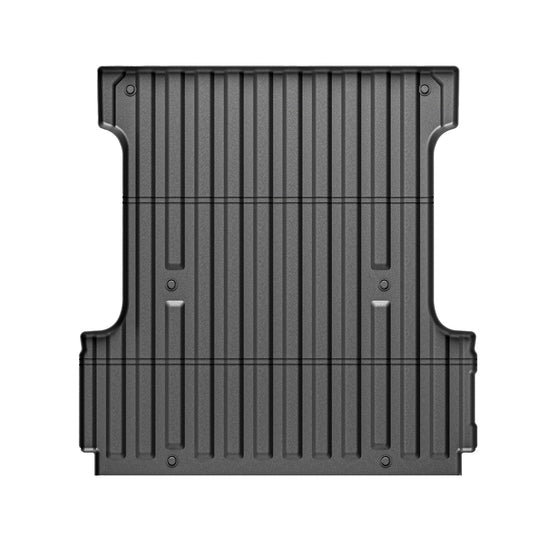 Ikon Motorsports Truck Bed Mat Compatible With 2015-2024 Ford F150 Crew Cab 5.5Ft, Black Rear Storage Floor Liner TPE Pickup Cargo Guard All Weather 3D Heavy Duty Trunk Flooring Protector Cover