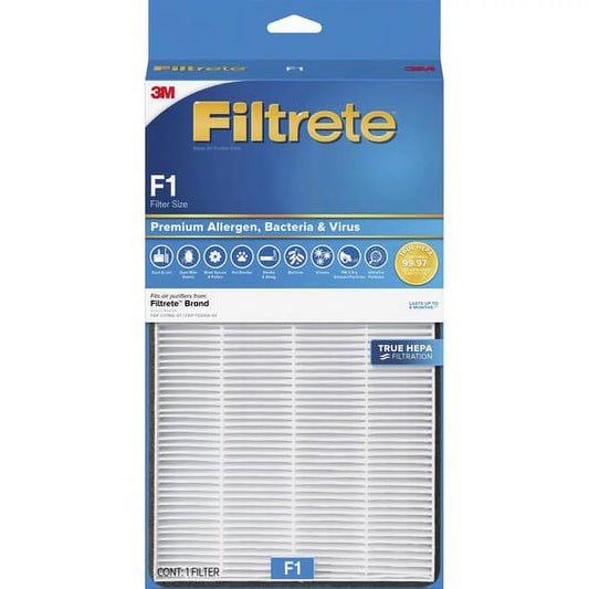 Filtrete Air Filter - HEPA - For Air Purifier - Remove Allergens, Remove Bacteria, Remove Virus - ParticlesF1 Filter Grade - 12 Height x 6.7 Width - Polypropylene | Bundle of 10 Each
