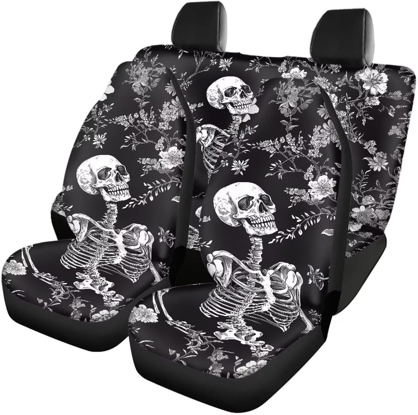 AFPANQZ Oriental Dragon Print Car Seat Covers Full Set for Back Seat Front Seats Universal Fit Most Cars SUVs Trucks Vans Comfortable Auto Seat Protection Full Set for Women Men Black Red