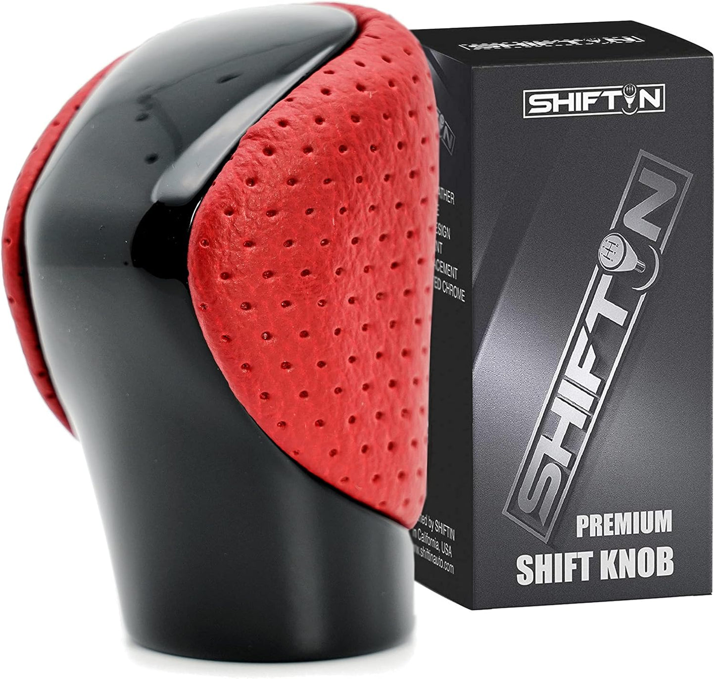 SHIFTIN Gear Shift Knob Shifter for Lexus ES GS GX is NX RC RX 200t 300 350 3450h 450hL 350L (Rioja Red Rose/Carbon Fiber Pattern)