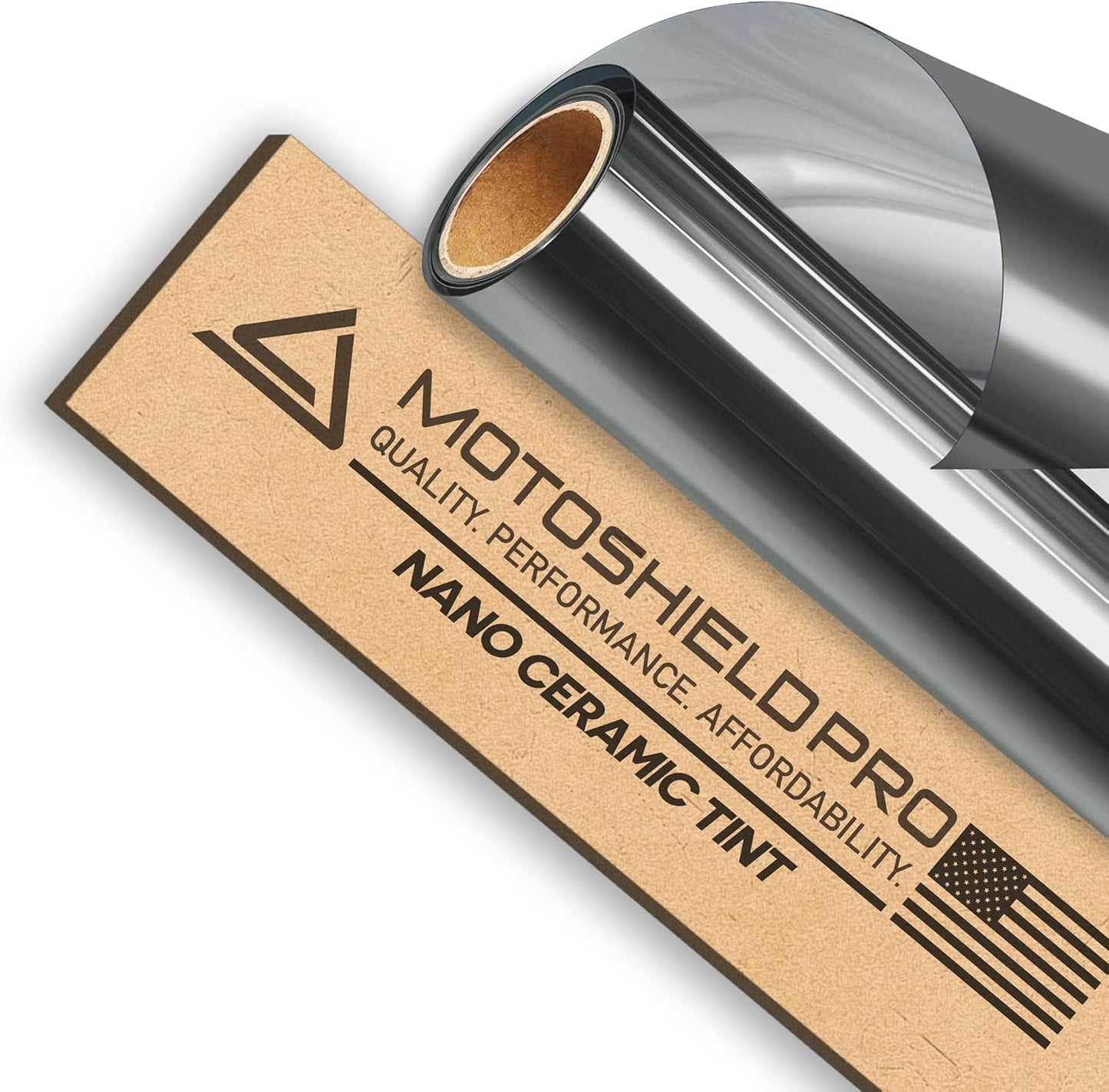 MotoShield Pro Premium Professional 2mil Ceramic Window Tint Film for Auto | Reduce Infrared Heat & Block UV by 99% - 5% VLT (40 in x 6' ft Roll)