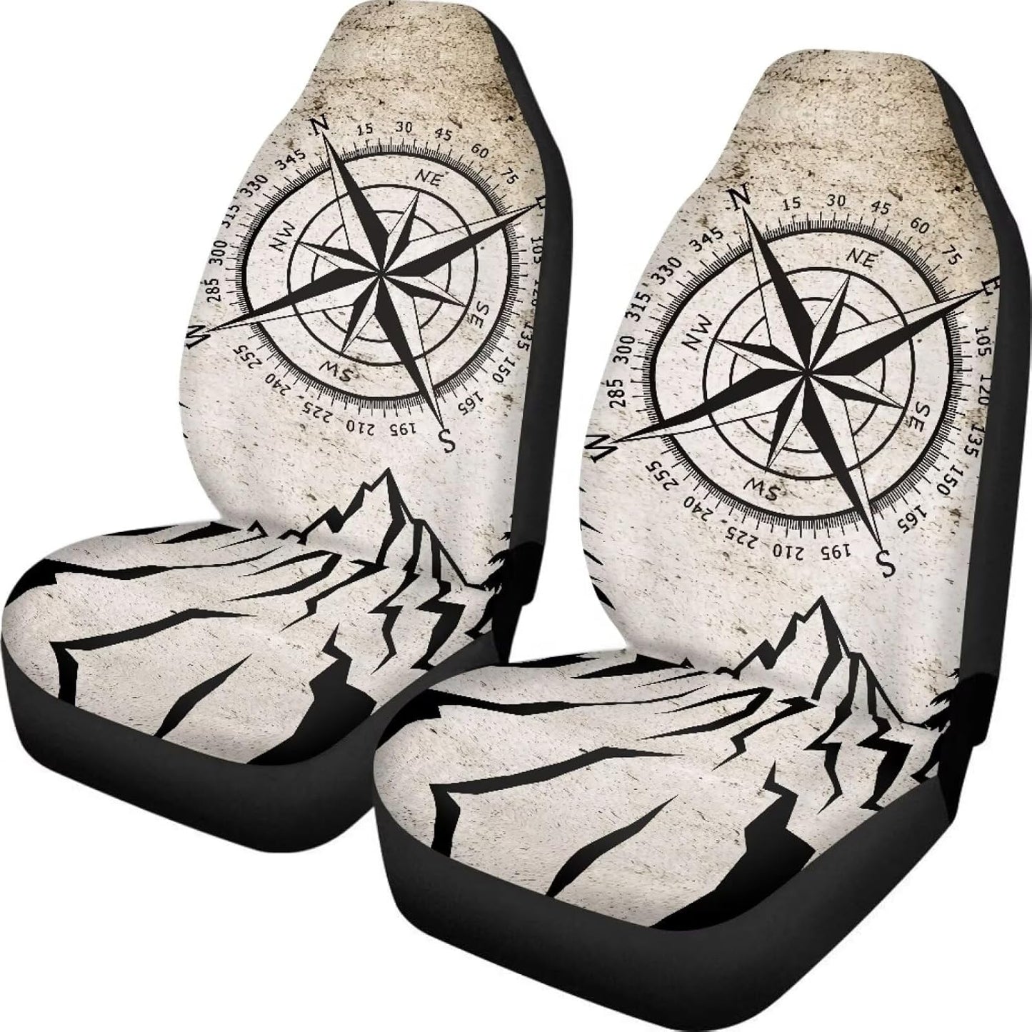 KEIAHUAN Galaxy Owl Car Seat Cover for Women Men, 2 Packs High Back Bucket Universal Fit Auto Seat Covers for Cars, Trucks, SUV, or Van