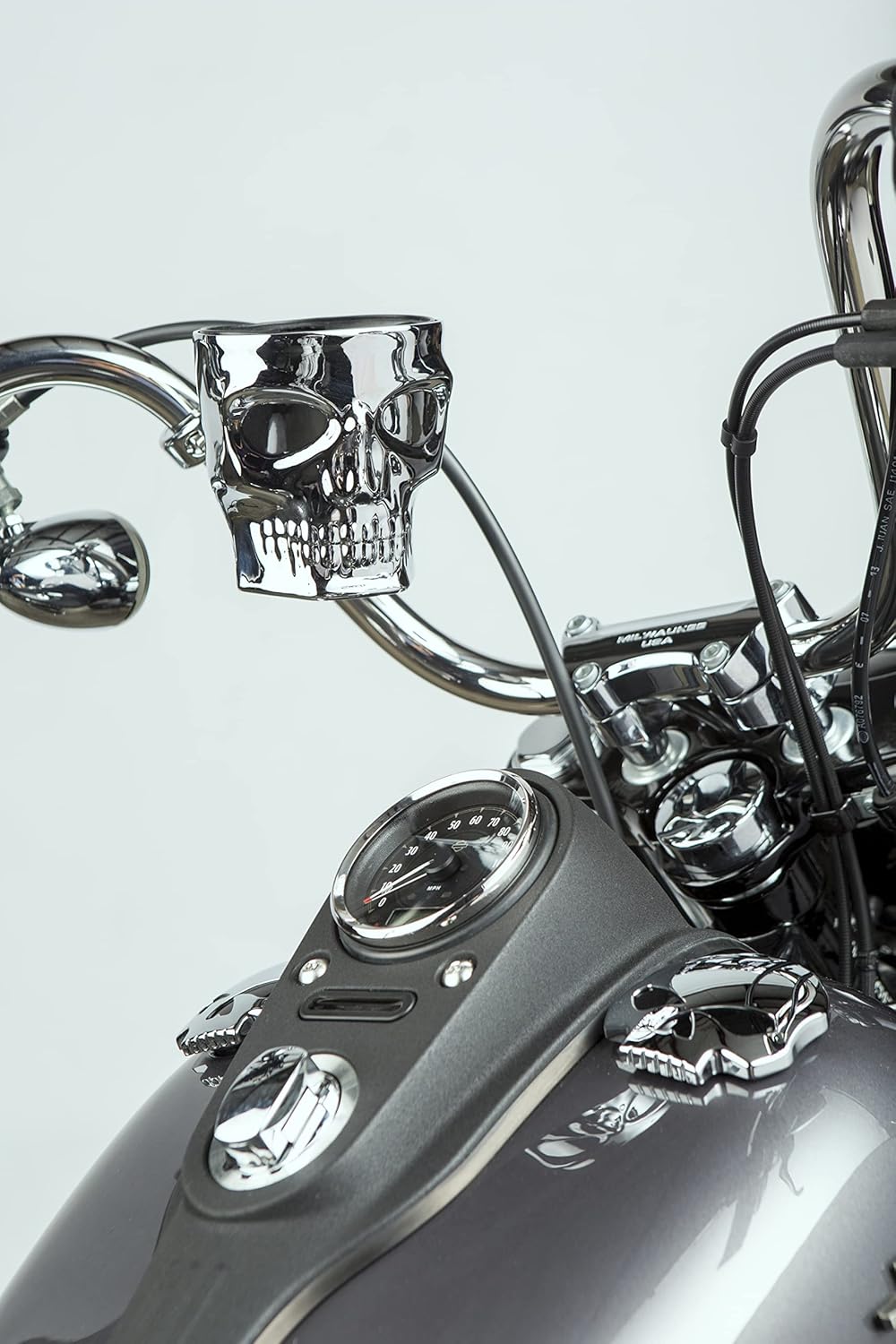 Kruzer Kaddy The Skull Chrome Bar Mount