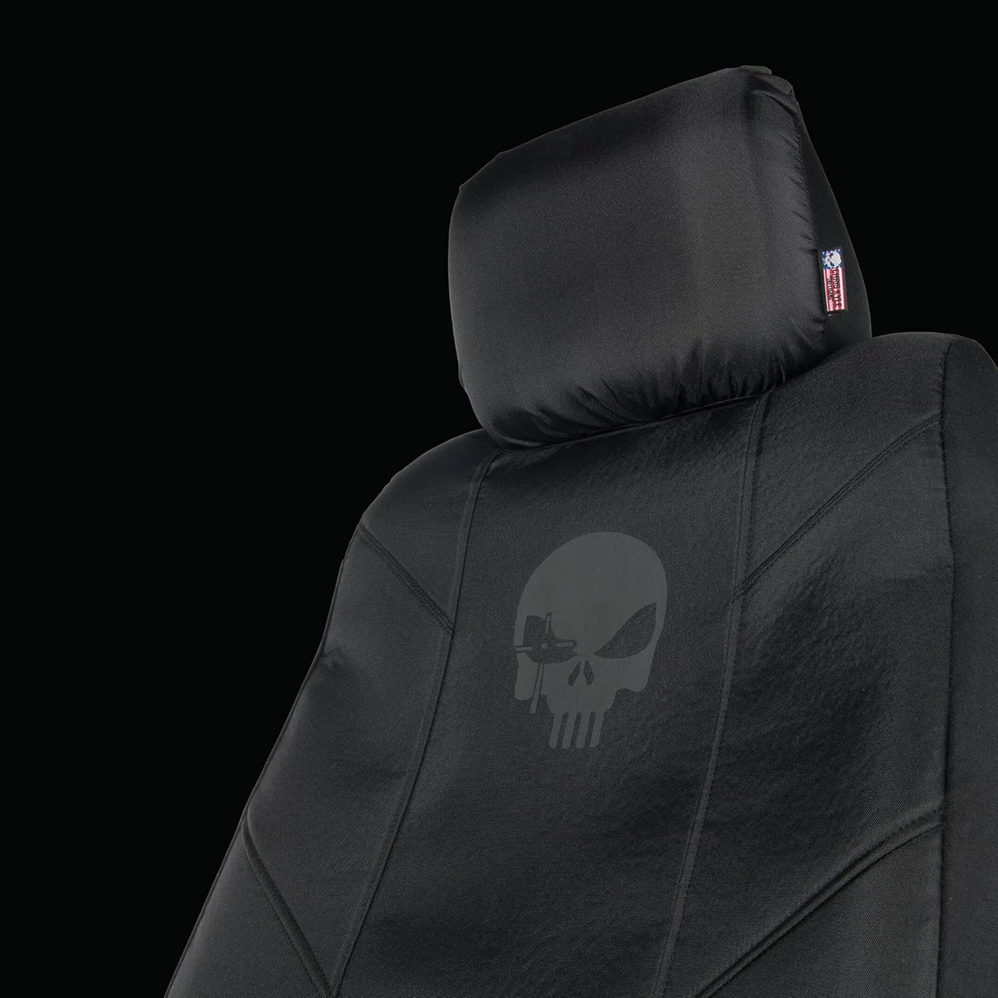 Chris Kyle Easy to Install Front and Bench Seat Covers for Car, Truck, and SUV, Dark Light, Low Back Seat Cover - Single