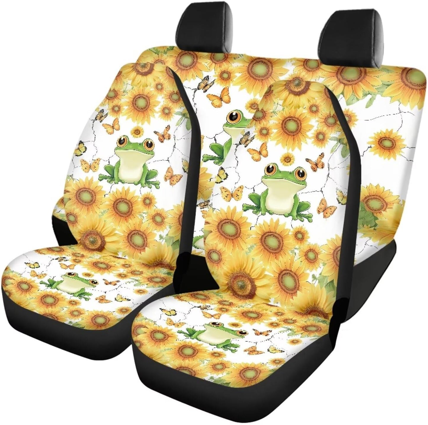 AFPANQZ Oriental Dragon Print Car Seat Covers Full Set for Back Seat Front Seats Universal Fit Most Cars SUVs Trucks Vans Comfortable Auto Seat Protection Full Set for Women Men Black Red