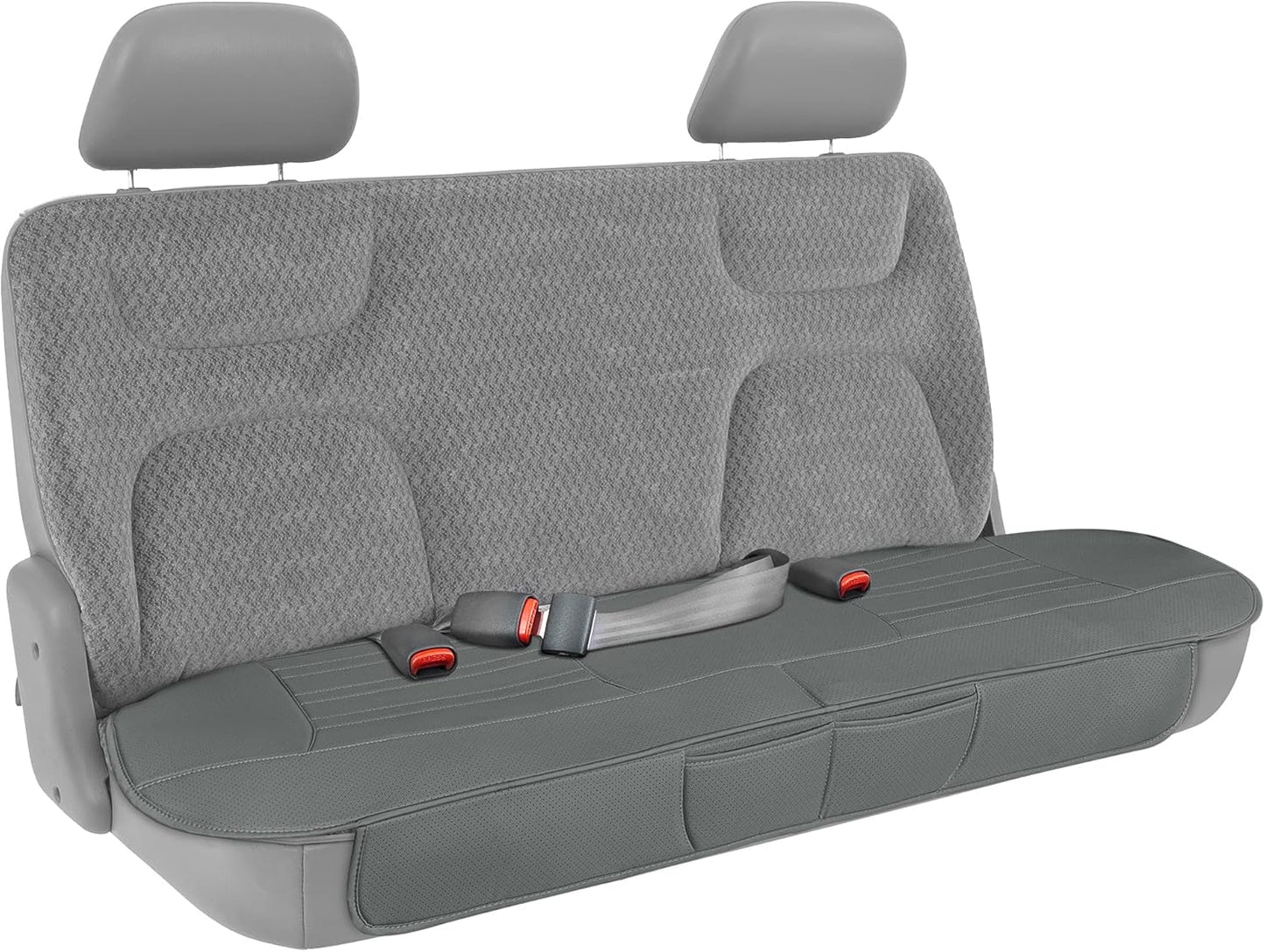 BDK Auto MTSC-421-CC: Motor Trend Pu Leather Seat Cushion/Charcoal