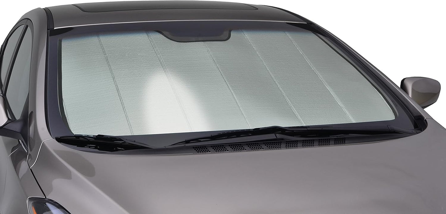 Intro-Tech MA-55-P Custom Fit Premium Folding Windshield Sunshade for Select Mazda MX-5 Miata Models, Silver