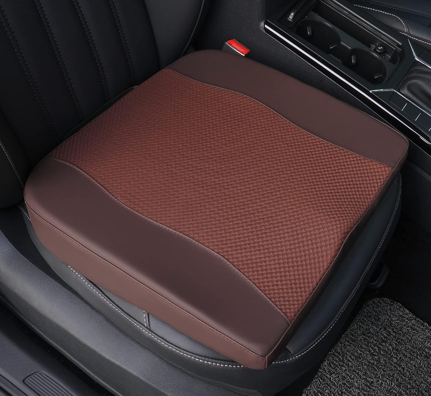 Lofty Aim Car Seat Cushion, Comfort Memory Foam Car Cushions for Driving - Sciatica & Lower Back Pain Relief, Seat Cushion for Car Seat Driver, Office Chair, Wheelchair -Dark Grey