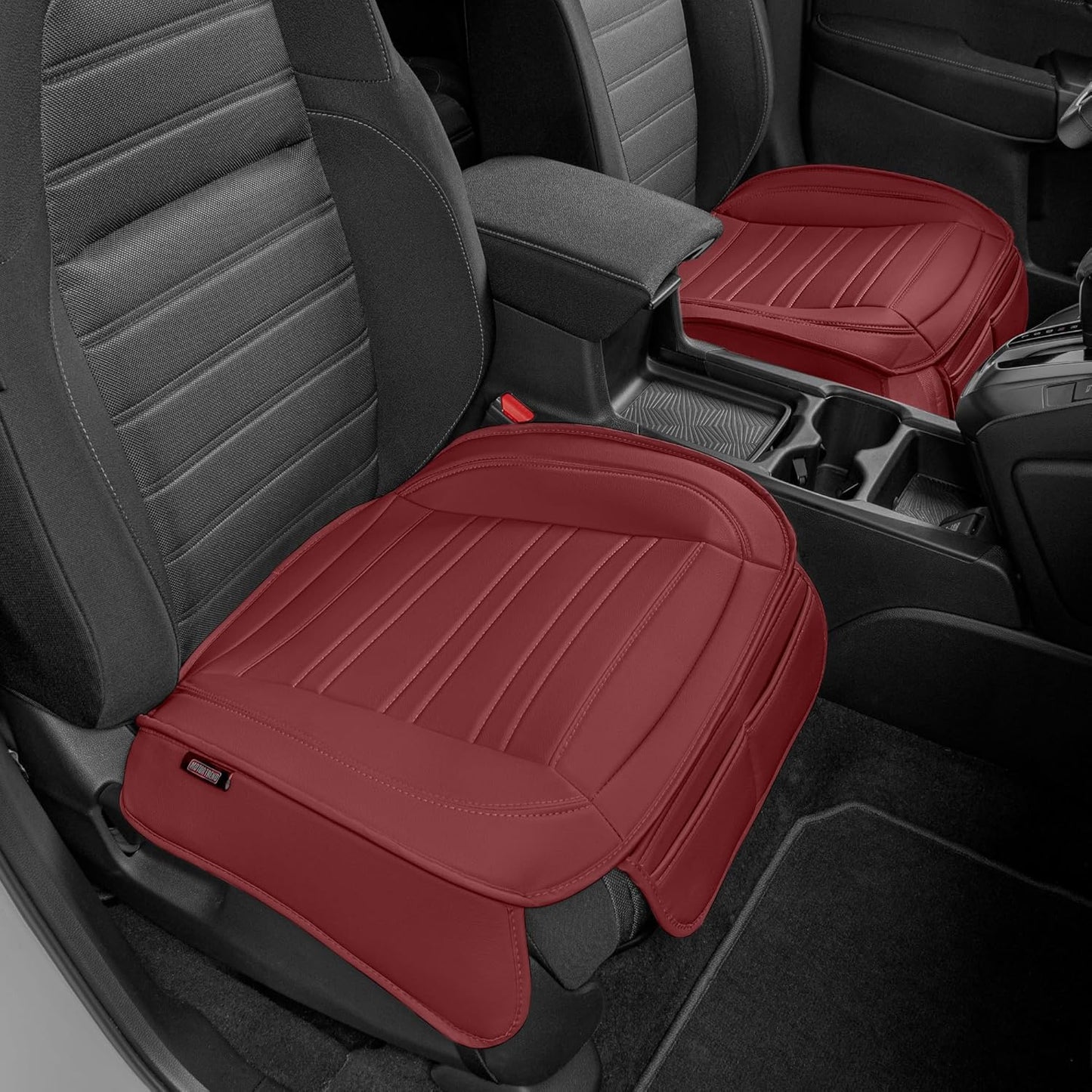 BDK Auto MTSC-421-CC: Motor Trend Pu Leather Seat Cushion/Charcoal