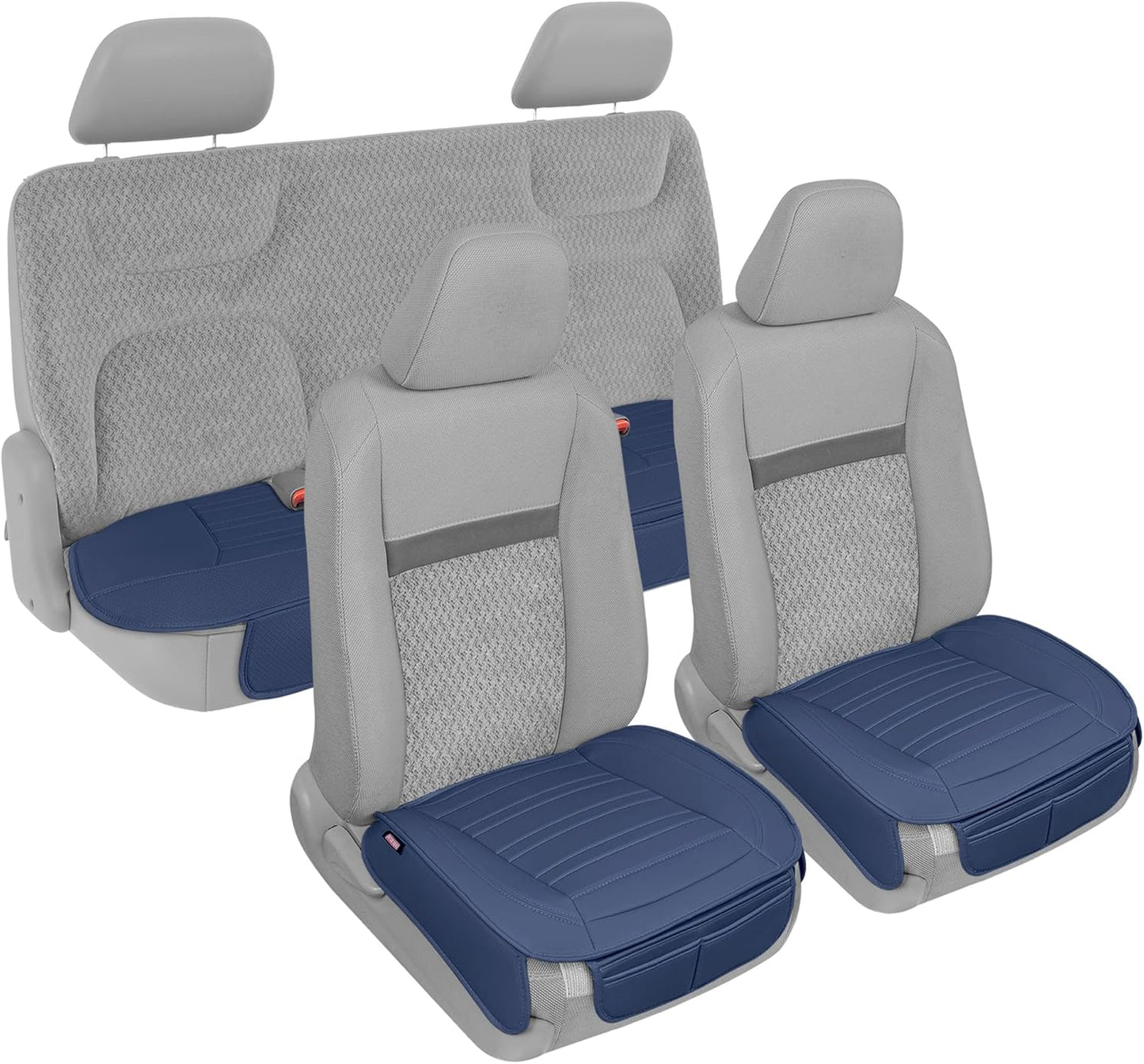 BDK Auto MTSC-421-CC: Motor Trend Pu Leather Seat Cushion/Charcoal