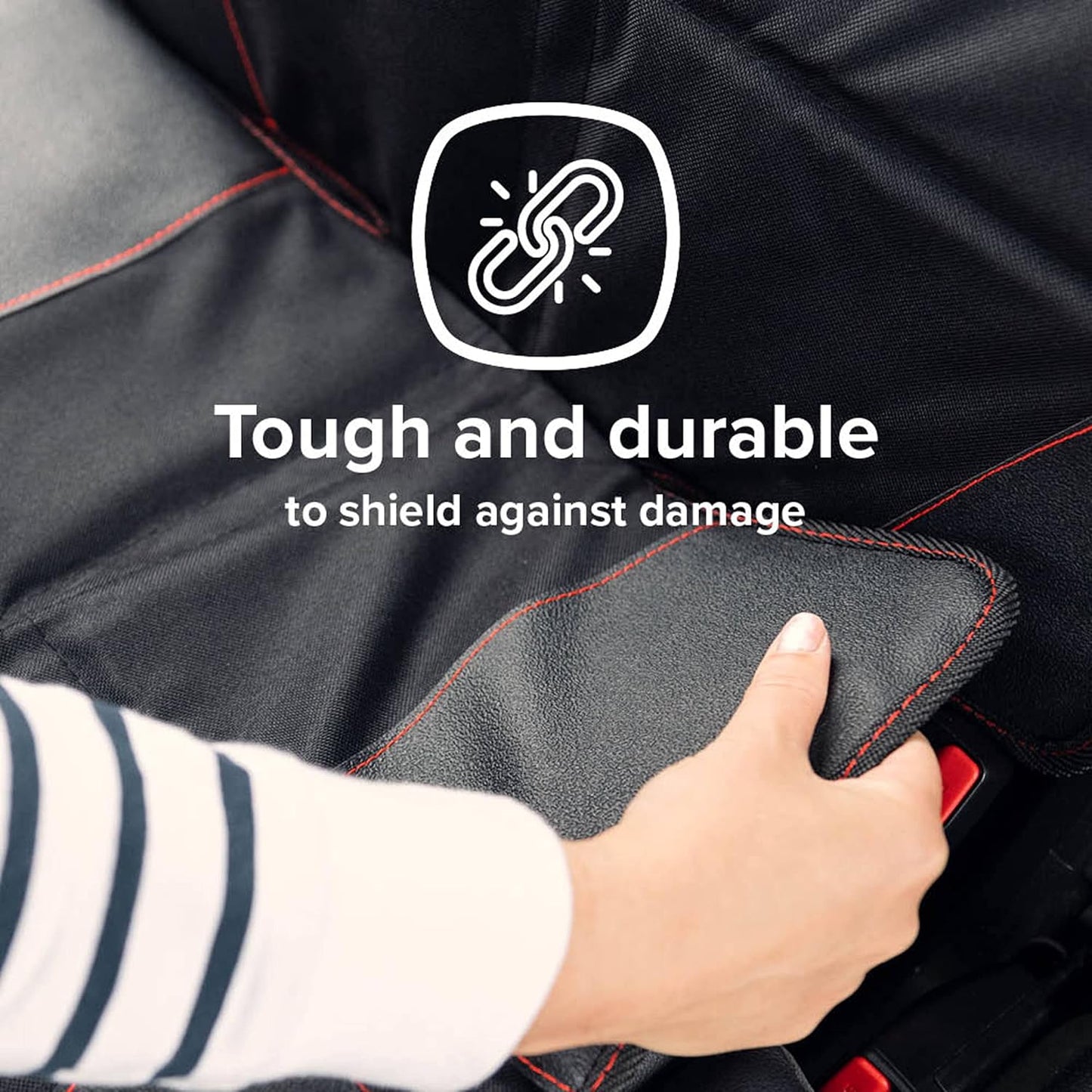 Diono Ultra Mat 2-Pack Complete Back Seat Upholstery Protection from Child Car Seats and Pets, Crash Tested, Premium Ultra Thick Padding, Durable, Water Resistant, Anti-Slip, 3 Mesh Storage Pockets