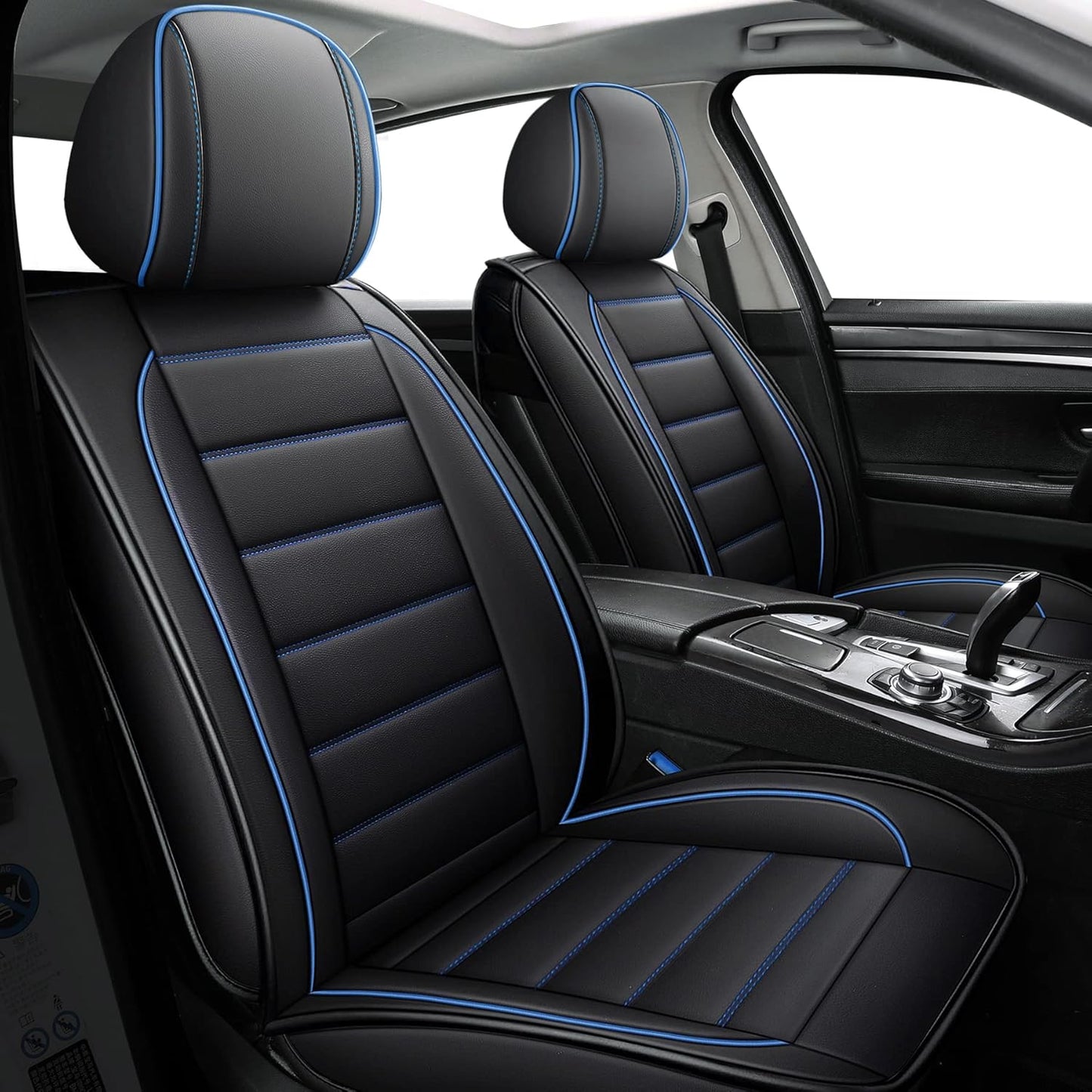 CAPITAUTO Bottom Front Leather Car Seat Cover Universal