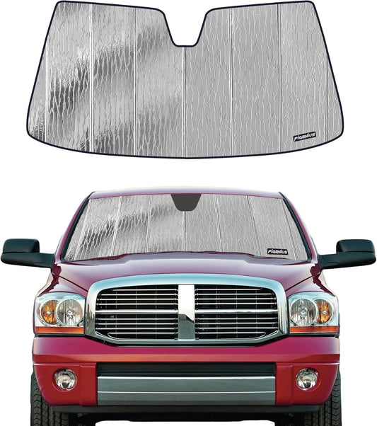 Pigenius Windshield Sun Shade for Dodge Ram 1500 2002-2008 Front Window Sunshade - AstraGuard