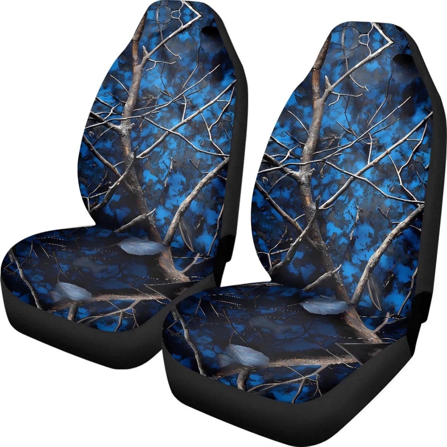 KEIAHUAN Galaxy Owl Car Seat Cover for Women Men, 2 Packs High Back Bucket Universal Fit Auto Seat Covers for Cars, Trucks, SUV, or Van