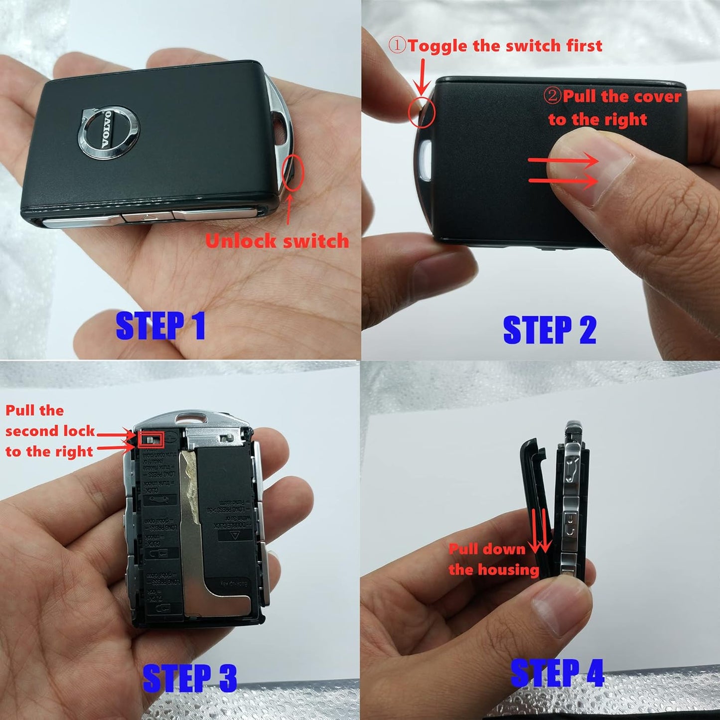 Car Key Fob Cover for Volvo XC90, XC60, XC40, S60, S90, V90, Polestar 1, Polestar 2, Polestar 3，