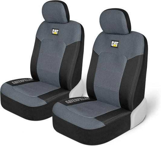 BDK Auto CASC-2284-GR: Cat 4Pc Mesh + Gabardine Seat Cover (Grey)