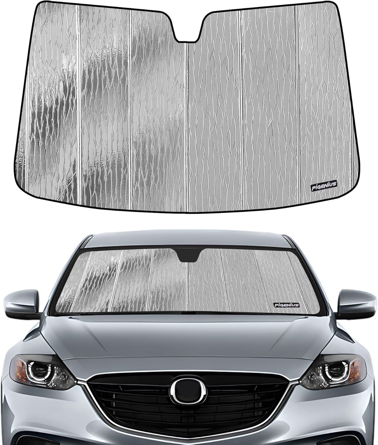 Pigenius Windshield Sunshade for Mazda CX-5 2013 2014 2015 2016 Front Window Shade - AstraGuard