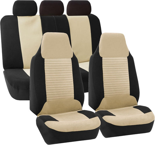 FH Group Trendy Corduroy Seat Covers Front Airbag Ready & 40/,60 50/50, 60/40 Split