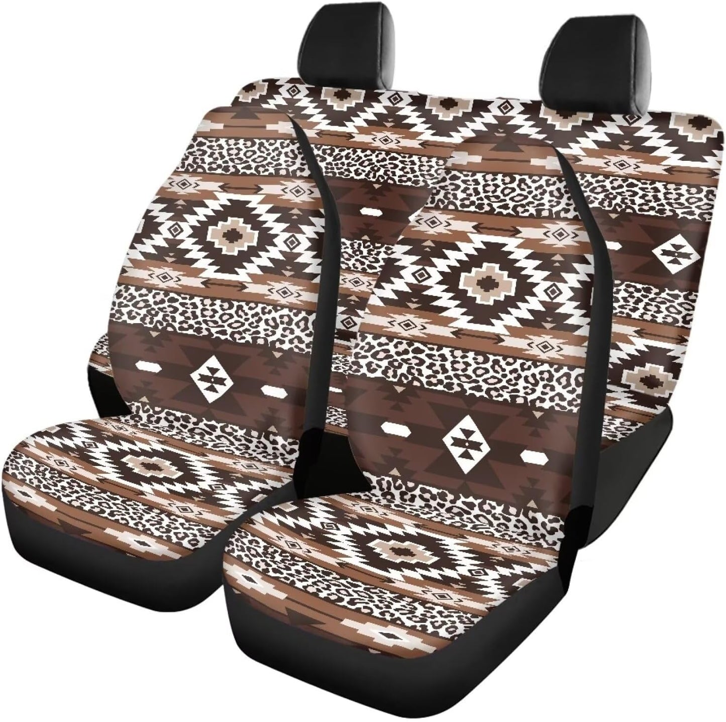 AFPANQZ Oriental Dragon Print Car Seat Covers Full Set for Back Seat Front Seats Universal Fit Most Cars SUVs Trucks Vans Comfortable Auto Seat Protection Full Set for Women Men Black Red