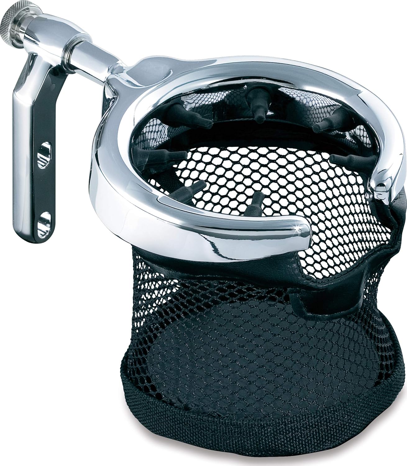 Kuryakyn 1462 Universal Drink Holder Basket for Clutch/Brake Perch Mount