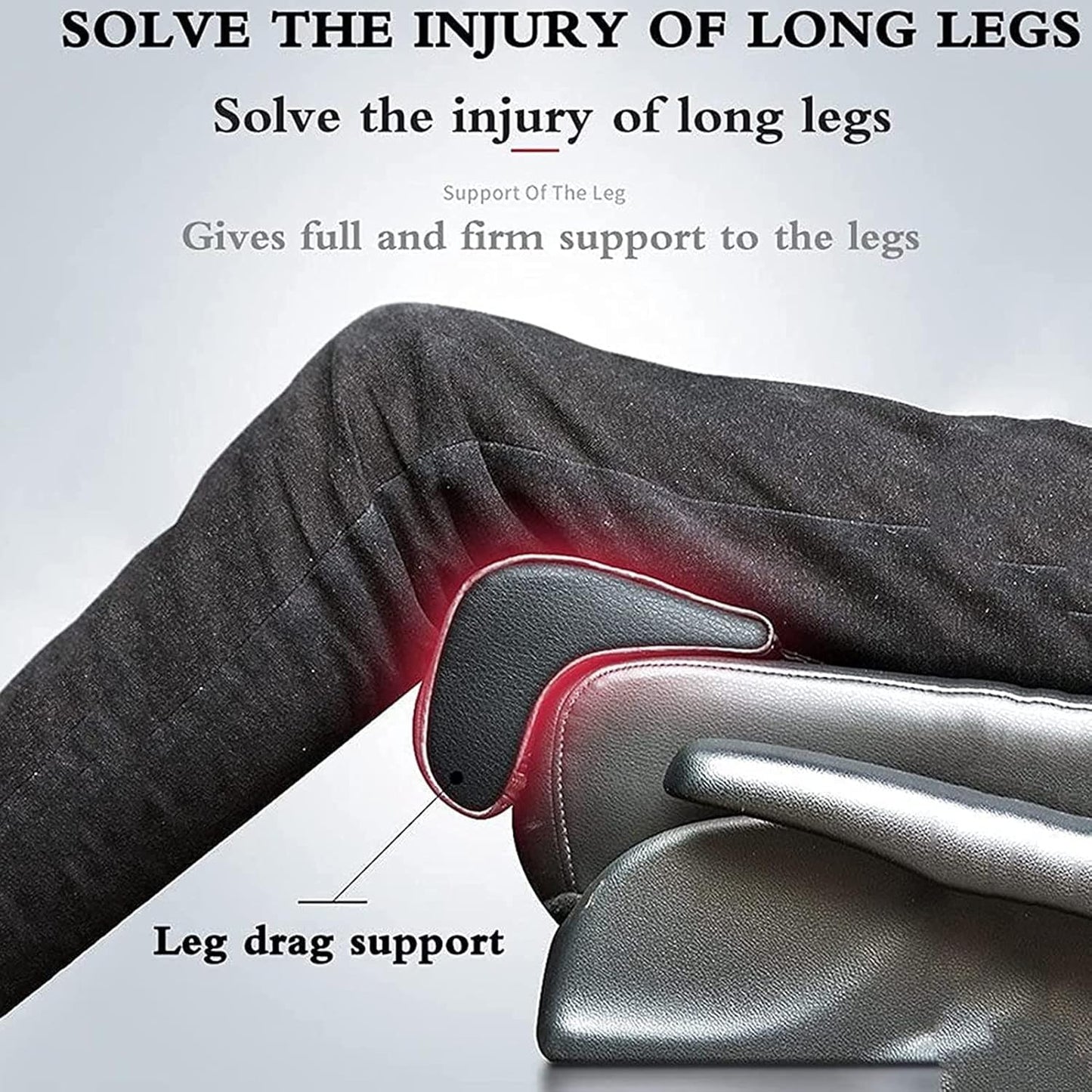 Car Leg Support Extension Pad,Long-Distance Driving Leg Support Pillow Car Seat Leg Foot Thigh Support Cushion Knee Pad Leg Rest Cushions,A