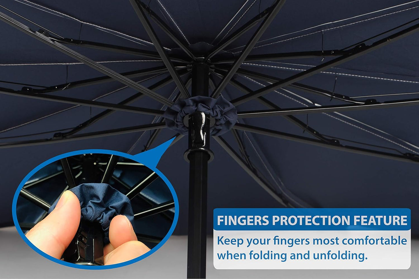 CoolnNice Premium Foldable Car Windshield Sun Shade Umbrella, Center Console & Fingers Protection Exclusive Features, Cover UV Block Front Window for Auto Cover Truck Sedan SUV Van Hatchback Luxury