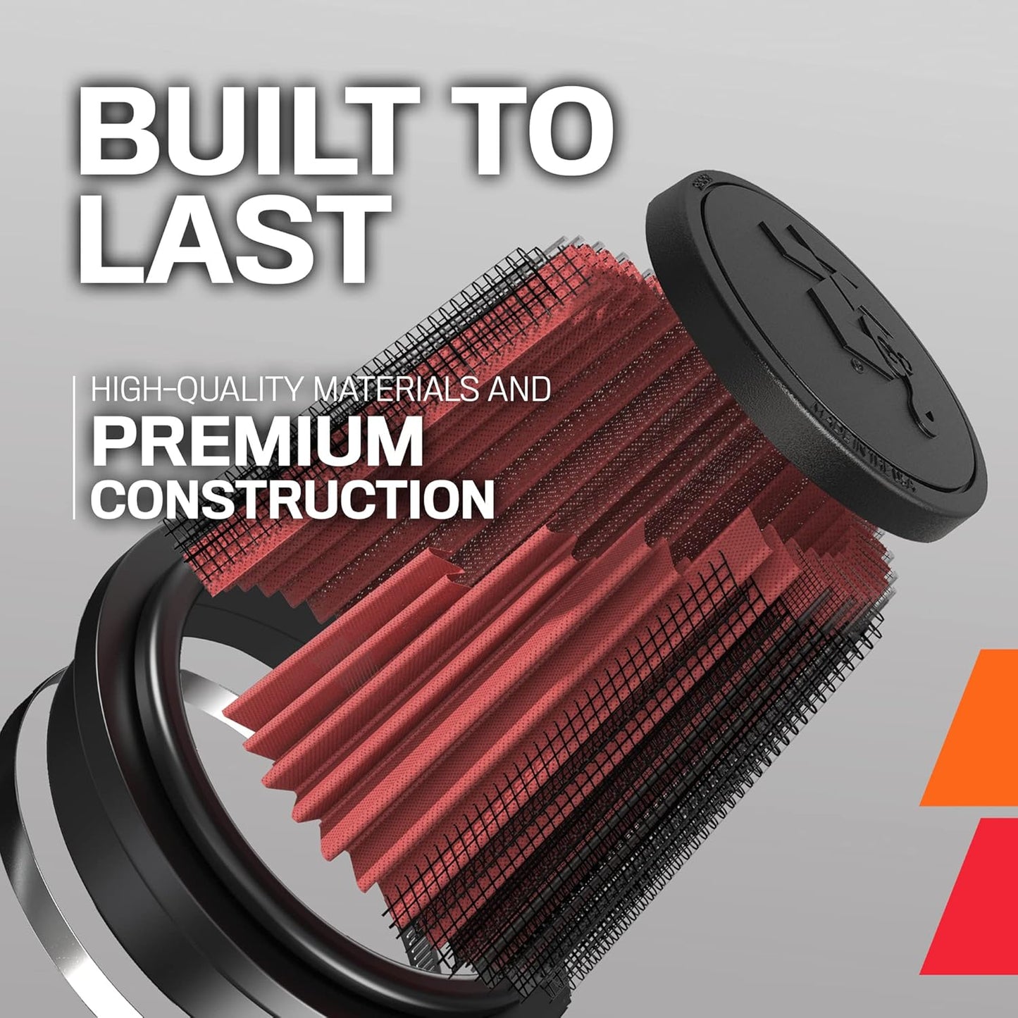 K&N RG-1001BL Universal Clamp-On Air Filter: Round Tapered; 3 in/3.5 in/4 in (102 mm/89 mm/76 mm) Flange ID; 5.5 in (140 mm) Height; 6 in (152 mm) Base; 4.75 in (121 mm) Top